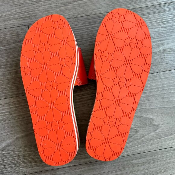 Kate Spade Limoncello Platform Slide Sandals Inflatable Novelty Pineapple Sz W8 - Picture 4 of 6